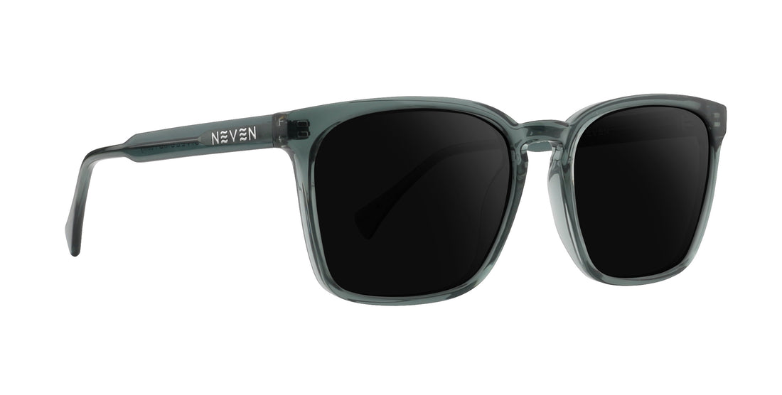Black sunglasses with dark lenses