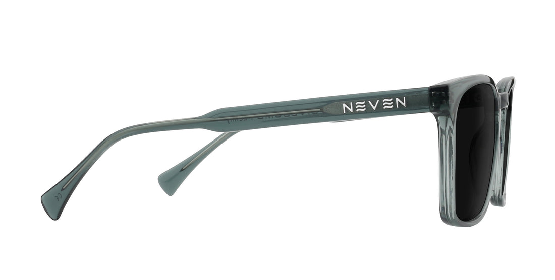Lenny clear gray rectangular prescription glasses from Neven Eyewear.