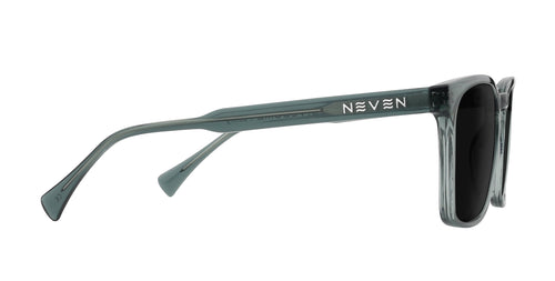 Lenny clear gray rectangular prescription glasses from Neven Eyewear.