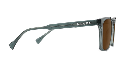 Lenny clear gray rectangular prescription glasses from Neven Eyewear.