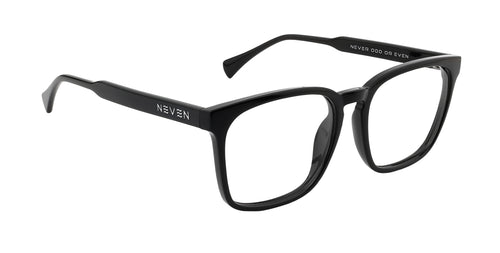Rufus Black Rectangular prescription glasses from Neven Eyewear.