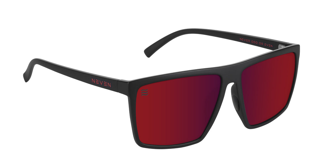 212 XL black rectangular polarized sunglasses from Neven Eyewear.