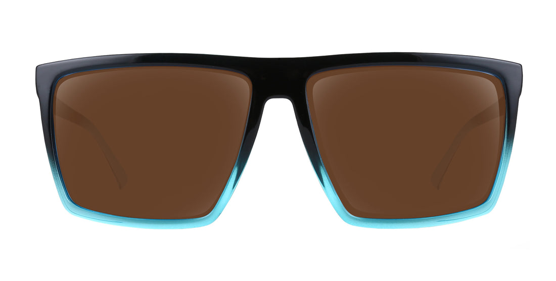 Arizona XL black rectangular prescription glasses from Neven Eyewear.