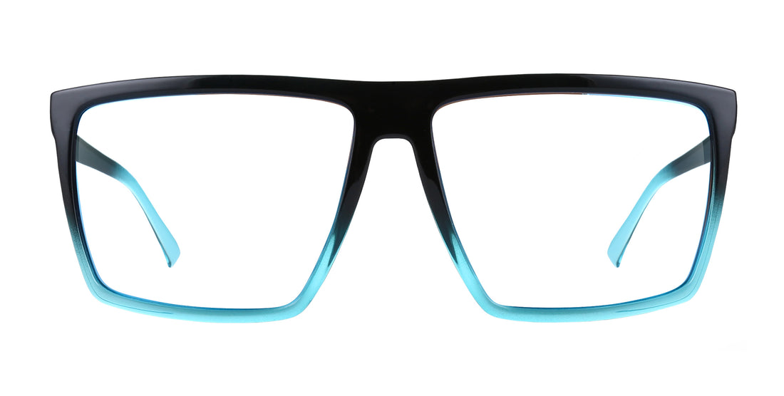 Arizona XL black rectangular prescription glasses from Neven Eyewear.