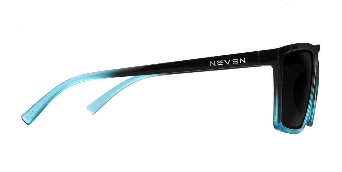 Arizona XL black rectangular prescription glasses from Neven Eyewear.