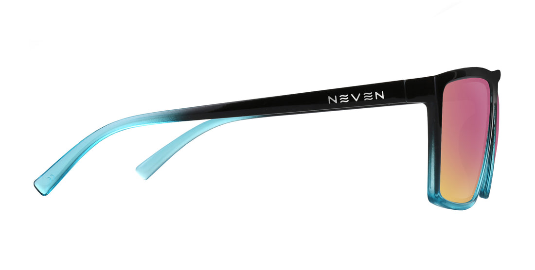 Arizona XL black rectangular prescription glasses from Neven Eyewear.