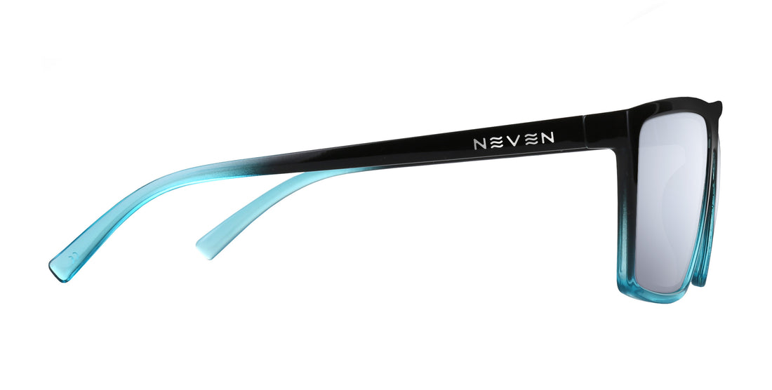 Arizona XL black rectangular prescription glasses from Neven Eyewear.