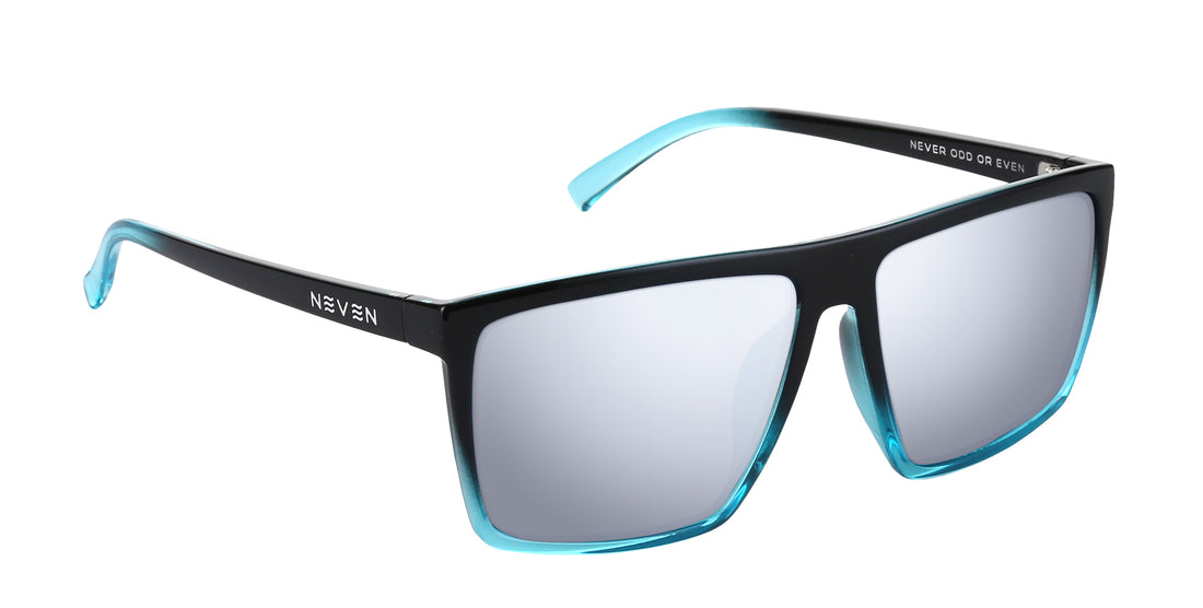 Arizona XL black rectangular prescription glasses from Neven Eyewear.