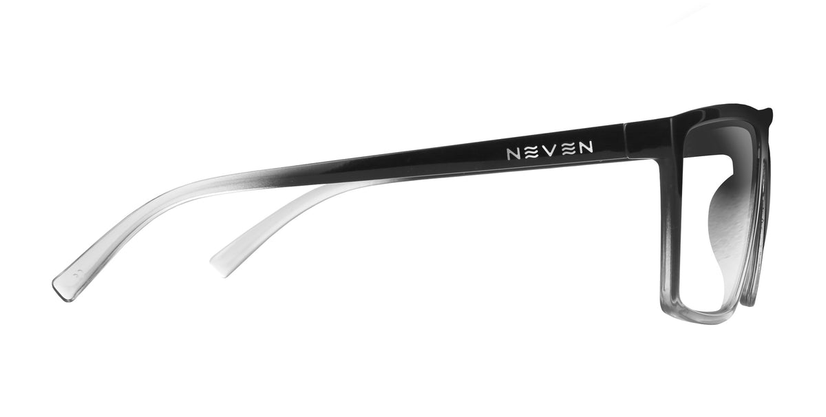 Colorado Bulldog XL black rectangle prescription glasses from Neven Eyewear.