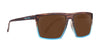 Melby XL brown & blue rectangular prescription glasses from Neven Eyewear.