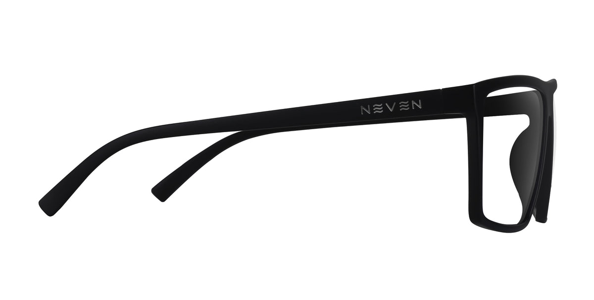 NYC XL black rectangular prescription glasses from Neven Eyewear.