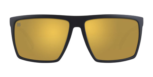 Norton XL black rectangular polarized sunglasses from Neven Eyewear.
