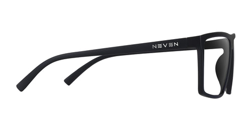 Three Of Cups XL black rectangular prescription glasses from Neven Eyewear.