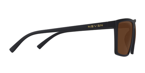 Norton Black Rectangular polarized sunglasses from Neven Eyewear.