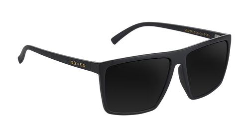 Norton Black Rectangular polarized sunglasses from Neven Eyewear.