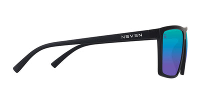 Three Of Cups XL Blue-Green Rectangular polarized sunglasses from Neven Eyewear Pair name: Three Of Cups XL Frame shape: Rectangular.