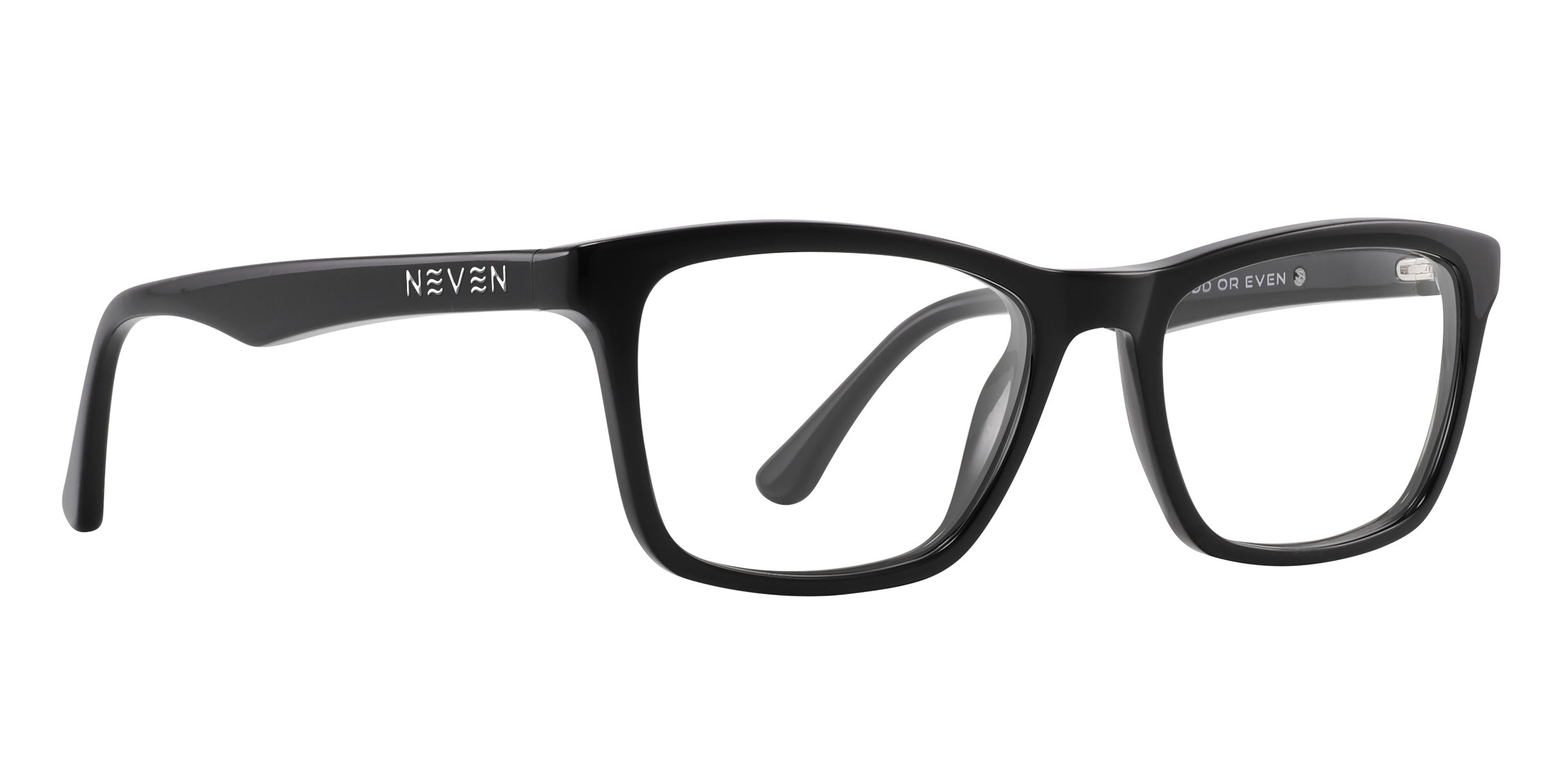 ROTOTR Black Rectangle prescription glasses from Neven Eyewear Pair name: ROTOTR Frame shape: Rectangle.