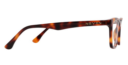 SUE-E glossy tortoiseshell rectangle prescription glasses from Neven Eyewear Pair Name: SUE-E Frame Shape: rectangle.