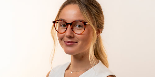 Hicks Tortoiseshell Round prescription glasses from Neven Eyewear.