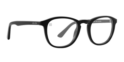 Noble black round prescription glasses from Neven Eyewear.