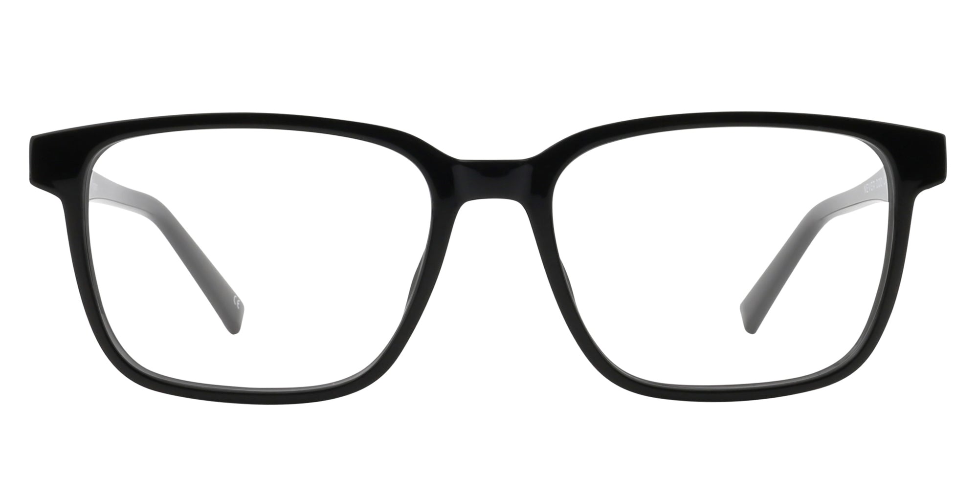 Viper XL glossy black rectangle prescription glasses from Neven Eyewear.