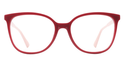 Red Lynne eyeglasses with a glossy finish