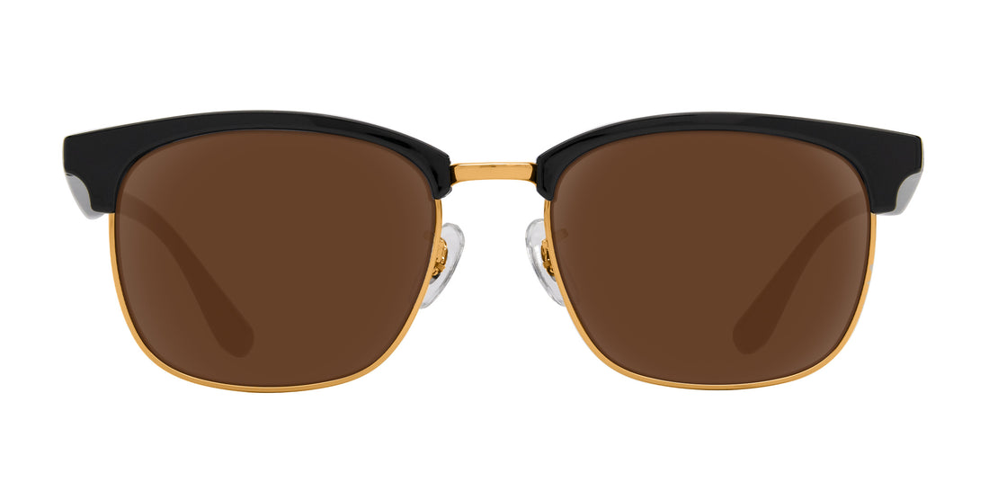 Gold Rush black rectangular prescription glasses from Neven Eyewear.