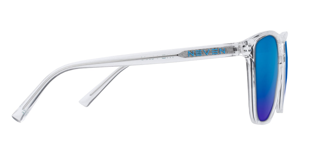 Lucid Clear Rectangular prescription glasses from Neven Eyewear.