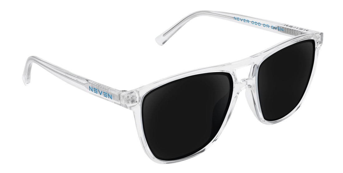 Lucid Clear Rectangular prescription glasses from Neven Eyewear.