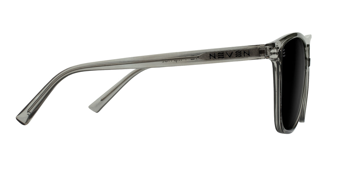 Rip Tide clear frames polarized sunglasses from Neven Eyewear.