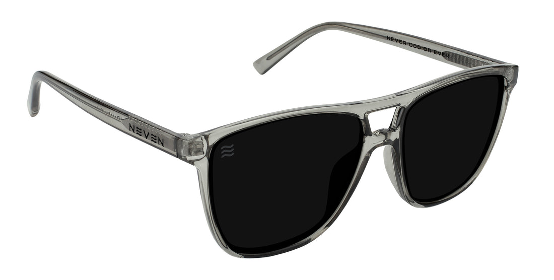 Rip Tide clear frames polarized sunglasses from Neven Eyewear.