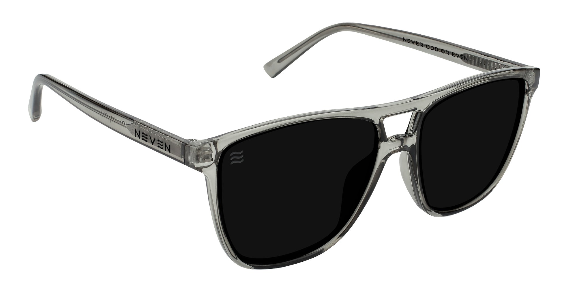 Rip Tide clear frames polarized sunglasses from Neven Eyewear.