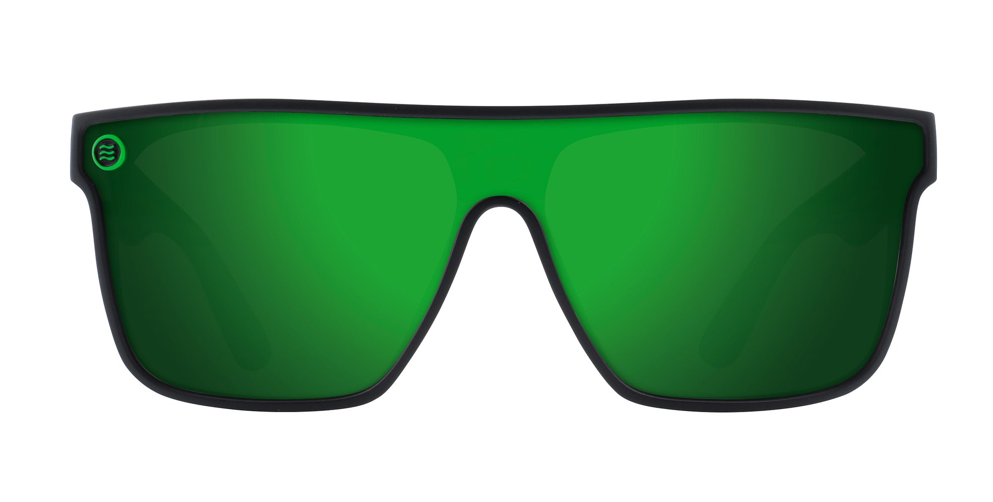 Lucky XL matte black shield polarized sunglasses from Neven Eyewear.
