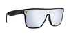 Black polarized sunglasses with clear lenses and Neven logo on the side.