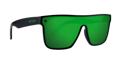 Pair name: Lucky Frame shape: sunglasses Formatted alt text: Lucky black sunglasses polarized sunglasses from Neven Eyewear.