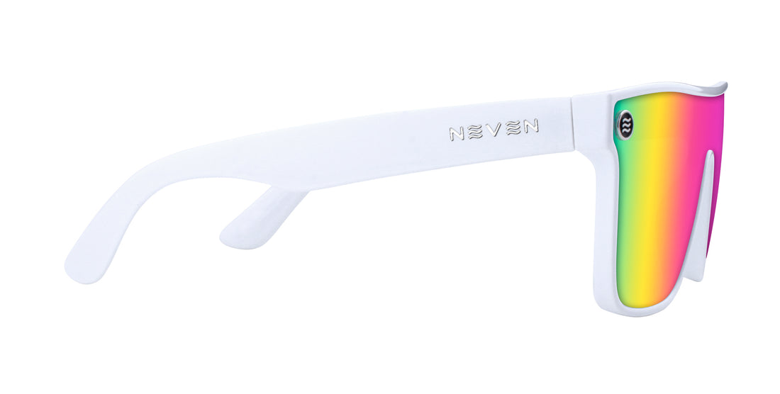 Muse White Oval polarized sunglasses from Neven Eyewear.