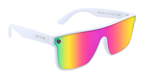 Muse White Oval polarized sunglasses from Neven Eyewear.