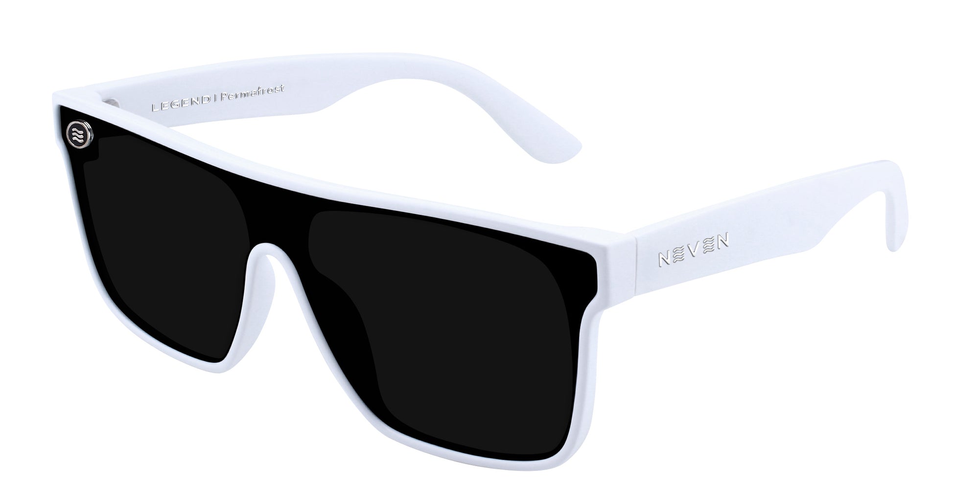 Permafrost White Rectangular polarized sunglasses from Neven Eyewear.