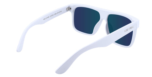 Muse White Oval polarized sunglasses from Neven Eyewear.