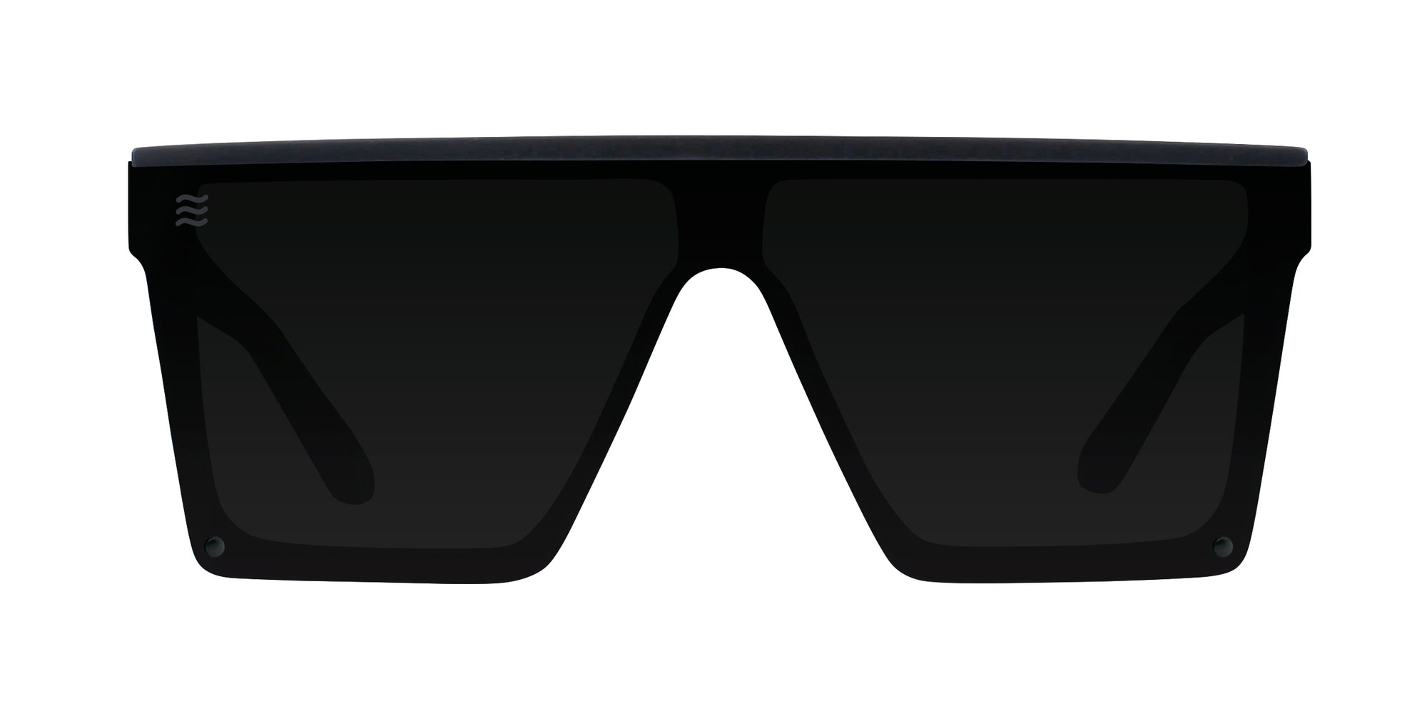 IWMSAN black angular polarized sunglasses with dark lenses.