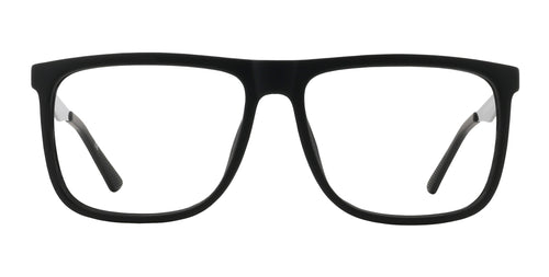 Blueprint black rectangular prescription glasses from Neven Eyewear.
