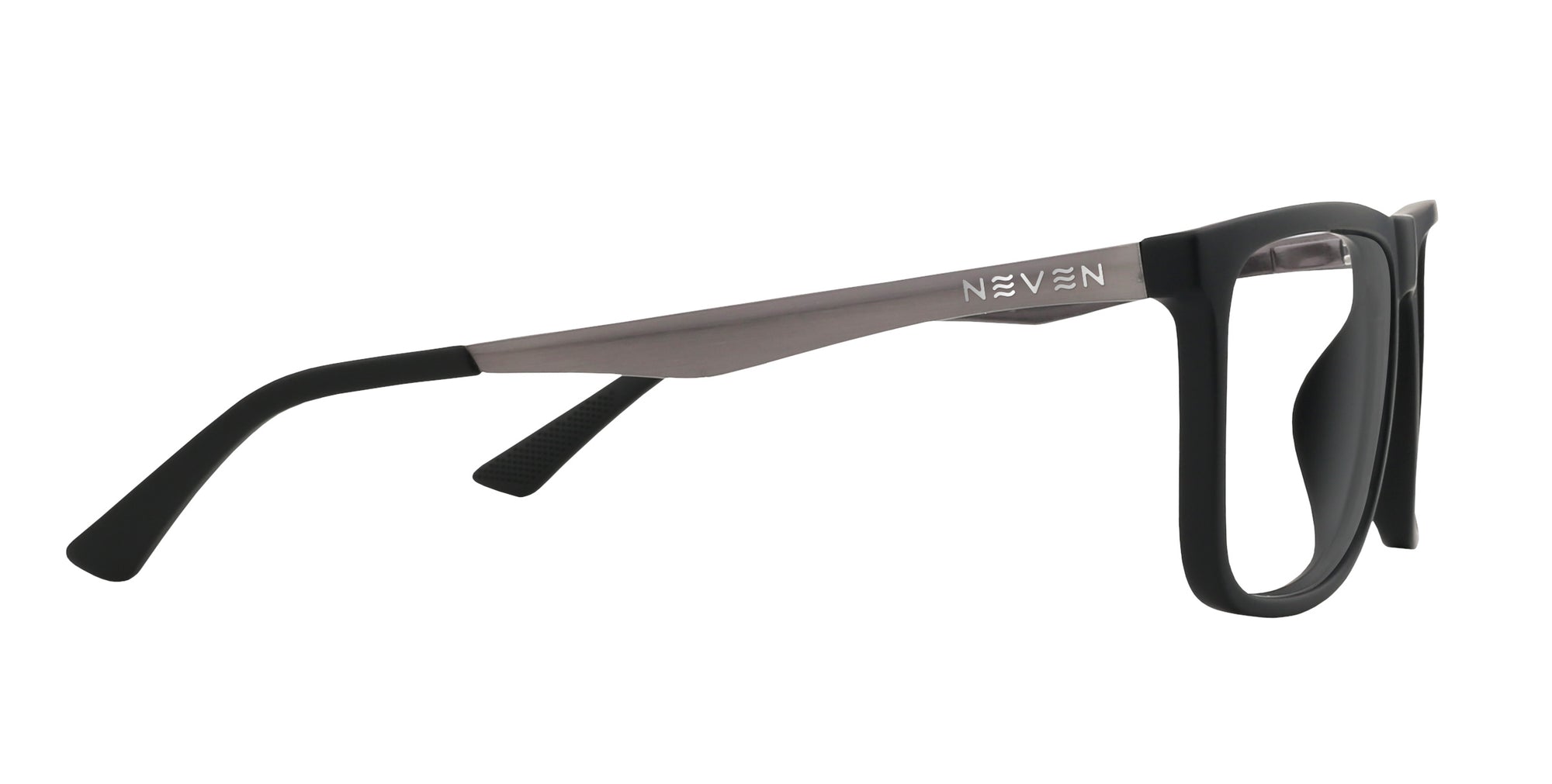 Blueprint black rectangular prescription glasses from Neven Eyewear.