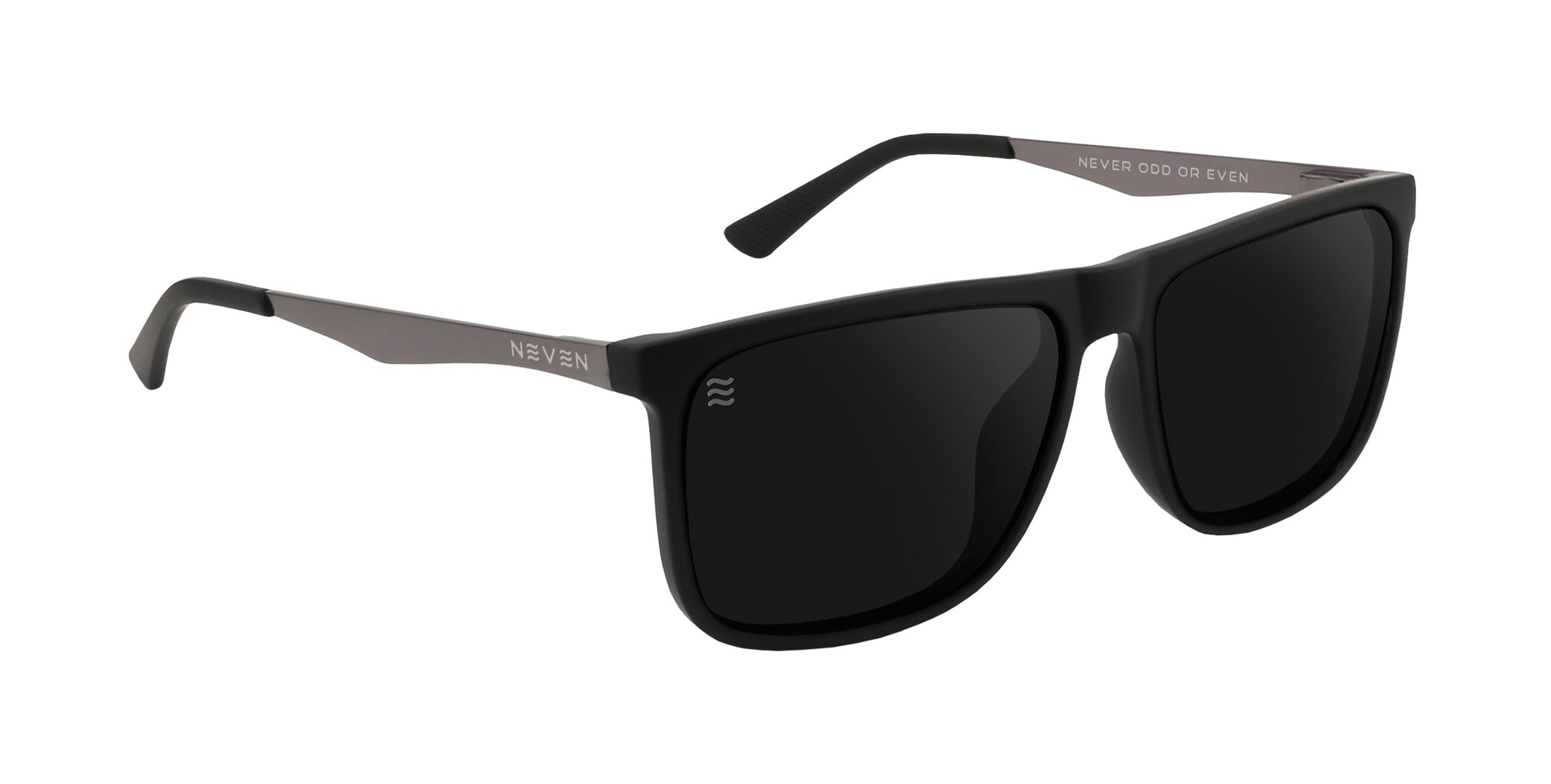 Blueprint Black rectangular polarized sunglasses from Neven Eyewear.