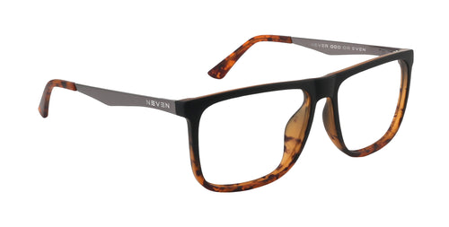 Repeater Black/tortoiseshell Rectangular prescription glasses from Neven Eyewear.