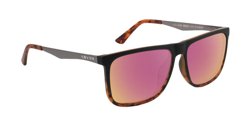 Repeater Black/tortoiseshell Rectangular prescription glasses from Neven Eyewear.