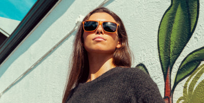Suggestion Orange Rectangle polarized sunglasses from Neven Eyewear.