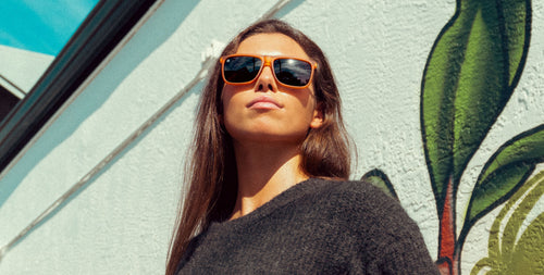 Suggestion Orange Rectangle polarized sunglasses from Neven Eyewear.