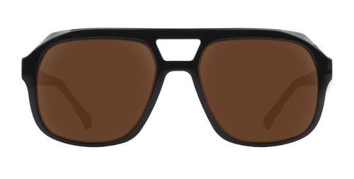 Gaia Black Geometric prescription glasses from Neven Eyewear.