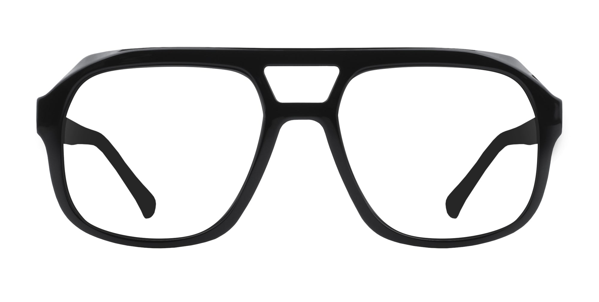 Gaia Black Geometric prescription glasses from Neven Eyewear.