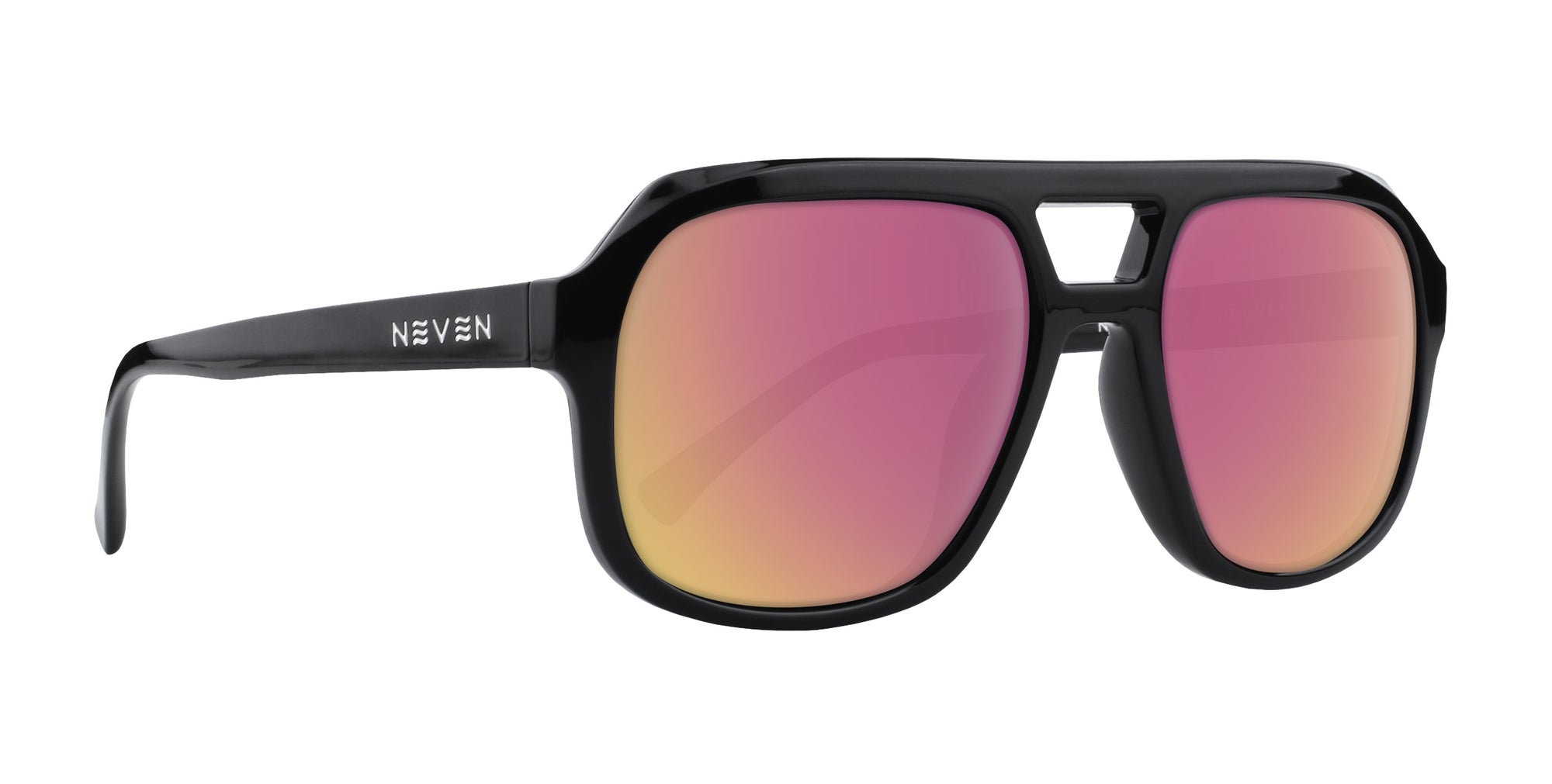 Gaia Black Geometric prescription glasses from Neven Eyewear.